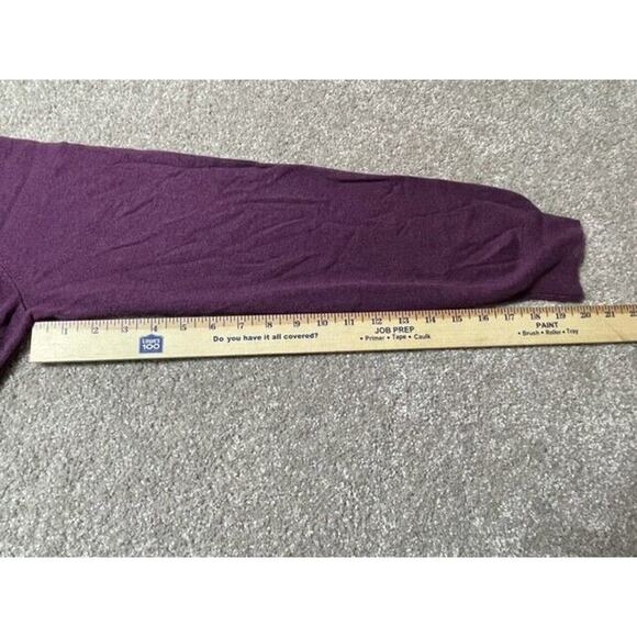 Jos A Bank Traveler Sweater Mens L Pima Cotton Crew Neck Pullover Purple - Picture 5 of 7